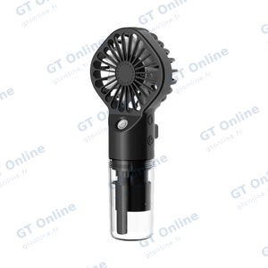 Mini Ventilateur Portable avec Humidificateur Noir