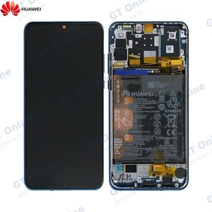 Bloc Écran Complet avec Châssis et Batterie Original Huawei P30 Lite New Edition 02352PJP 02353DQS 02353FQE Bleu