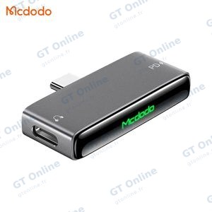 Adaptateur Convertisseur Mcdodo CA-7670 Type-C vers Double Type-C (Charge & Audio) 60W Noir
