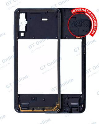 Châssis pour Samsung Galaxy A50 (A505 / 2019) (version internationale, compatible premium, noir)