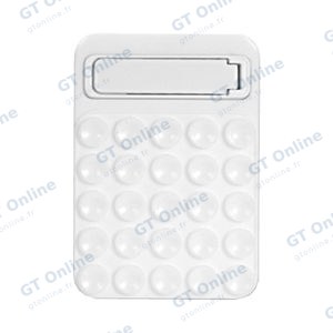 Support Ventouse Silicone avec Support Intégré Blanc