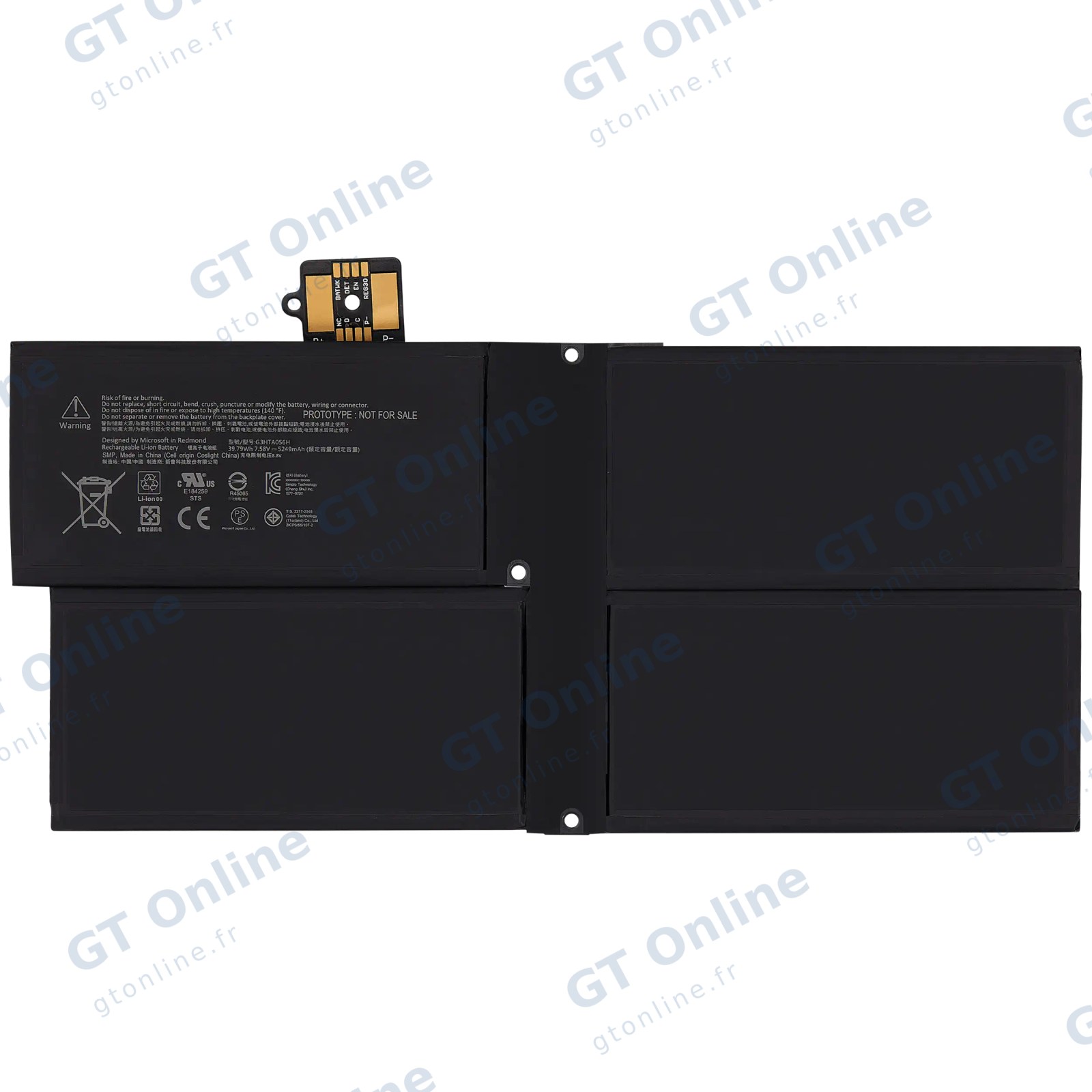 Batterie pour Microsoft Surface Pro X 13" (QWZ-00001) (G3HTA056H)