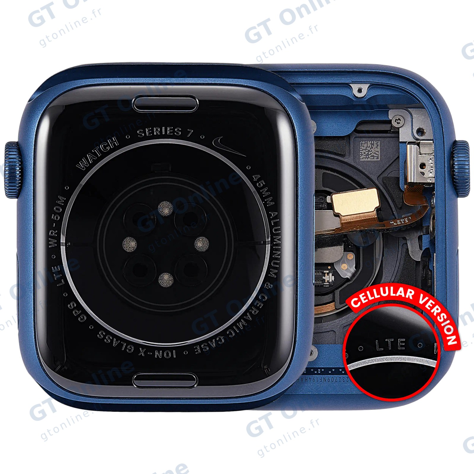 Châssis pour Apple Watch Series 7 (45MM) (origine d'occasion — grade A, Cellular Version, Aluminum / Blue)