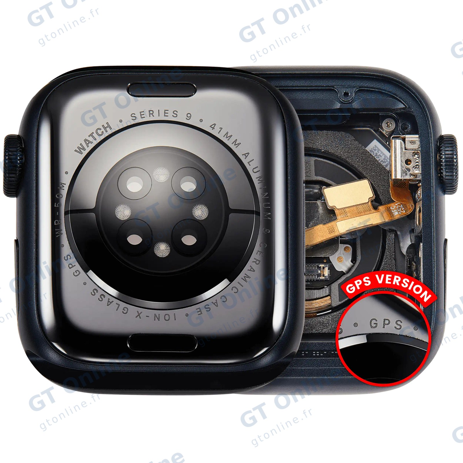 Châssis pour Apple Watch Series 9 (41MM) (origine d'occasion — grade A, version GPS, Aluminum / Midnight)