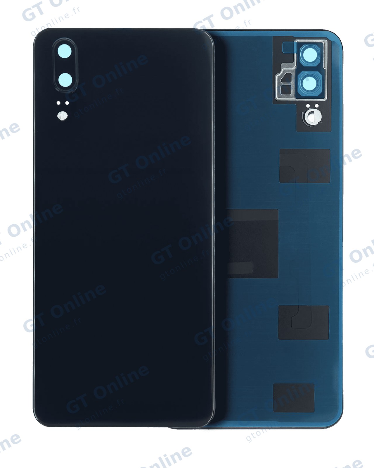 Vitre arrière pour Huawei P20 (noir)