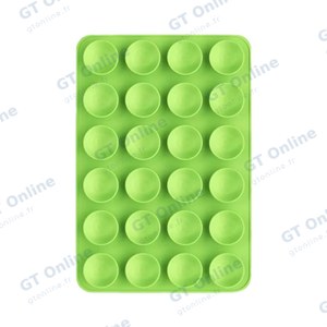 Support Ventouse Silicone Universel pour Smartphone Vert