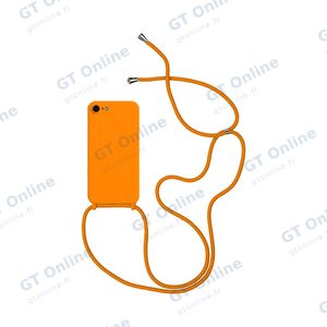 Coque Silicone avec Cordon Apple iPhone 7/iPhone 8/iPhone SE (2nd Gen)/iPhone SE (3e Gen) (14) Orange