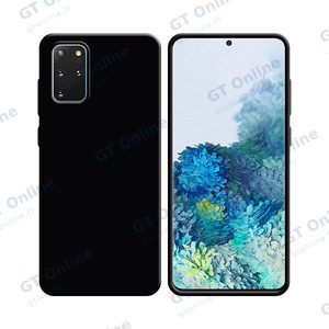 Coque Silicone Compatible pour Samsung Galaxy S20 Plus 5G G986/Galaxy S20 Plus G985 (#3) Noir