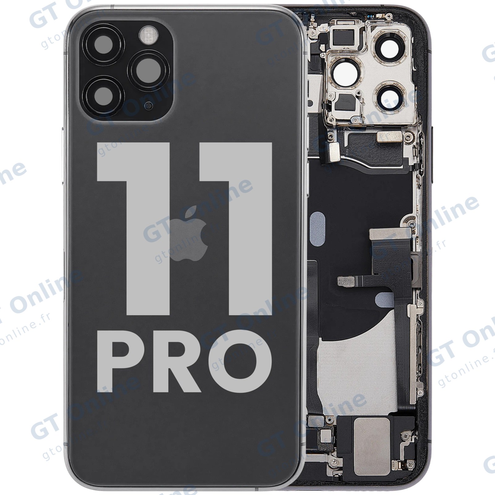 Châssis pour Apple iPhone 11 Pro (origine d'occasion — grade B, Matte Space Gray)