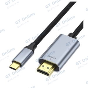 Câble USB-C Mâle vers HDMI Mâle 4K (60 Hz) - 2m