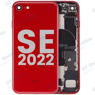 Châssis pour Apple iPhone SE (2022) (origine d'occasion — grade A, rouge)