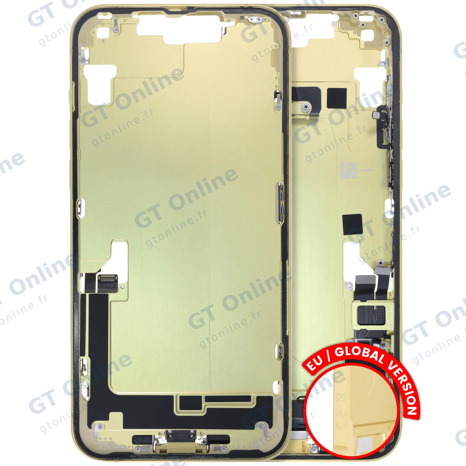Châssis pour Apple iPhone 14 Plus (version EU, origine d'occasion — grade B, jaune)