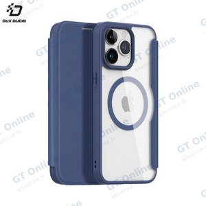 Housse de Protection Skin X Pro Dux Ducis pour Apple iPhone 15 Pro Max MagSafe Bleu