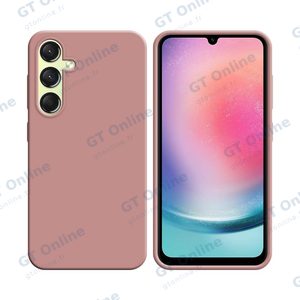 Coque Silicone Compatible pour Samsung Galaxy A24 4G A245 (#17) Rose