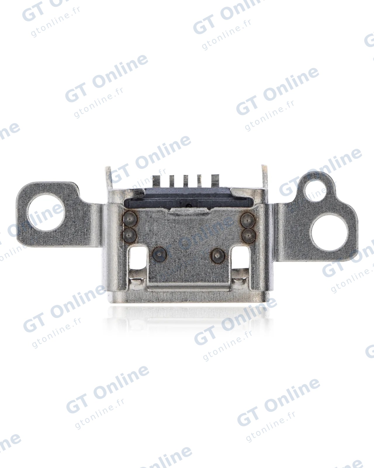 Connecteur de charge à souder — format Micro B, 5 broches, 4 points de fixation (C263)