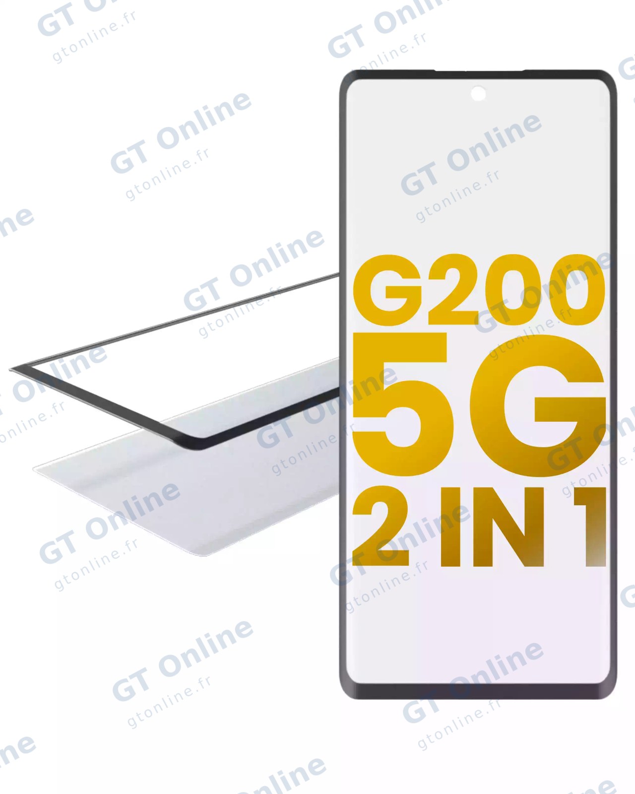 Vitre d’écran avec OCA pour Motorola Moto G200 5G (XT2175 / 2022)