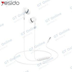Écouteurs Filaires Jack 3.5mm Yesido YH46 Blanc