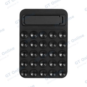 Support Ventouse Silicone avec Support Intégré Noir