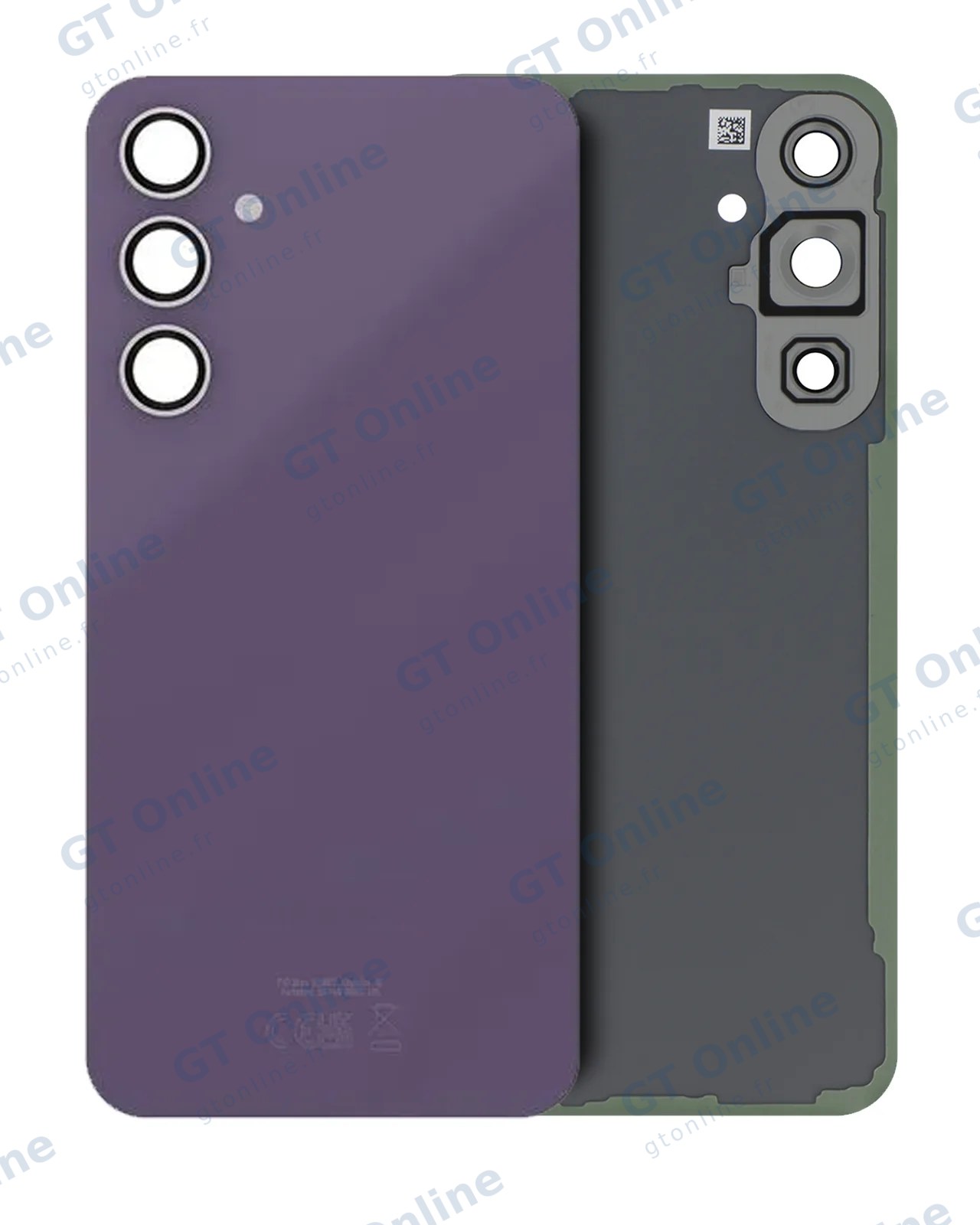Vitre arrière pour Samsung Galaxy S23 FE (pack service origine, violet)