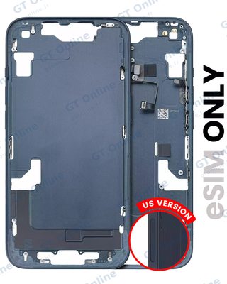 Châssis pour Apple iPhone 14 (version US, origine d'occasion — grade B, minuit)