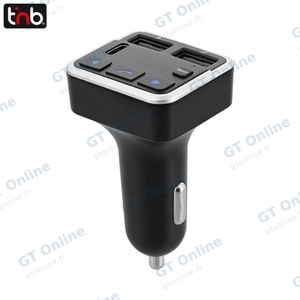 Transmetteur FM Bluetooth & Chargeur Voiture T'nb FMCT07V2 Noir