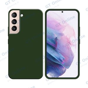 Coque Silicone Compatible pour Samsung Galaxy S21 5G G991 (#22) Vert Foncé