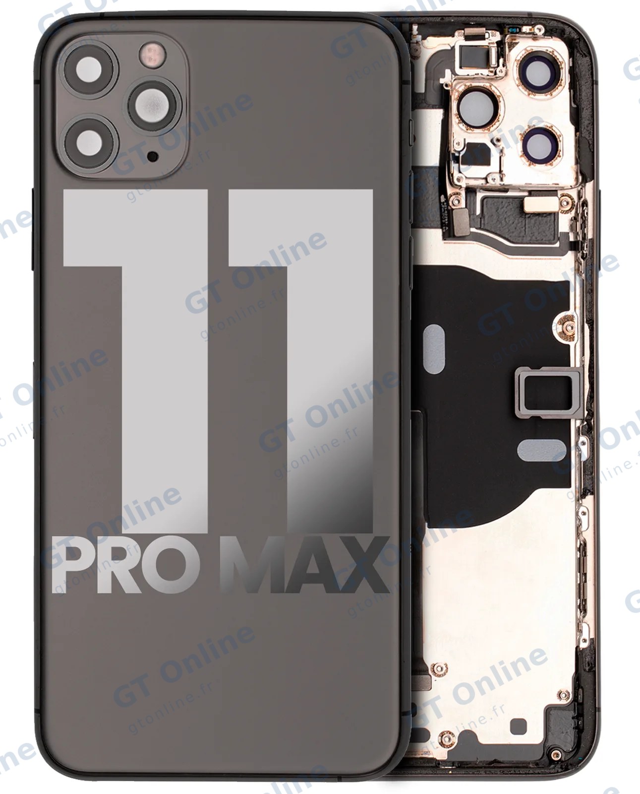 Châssis pour Apple iPhone 11 Pro Max (origine d'occasion — grade B, gris sidéral)