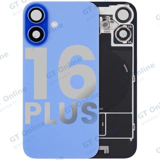 Vitre arrière pour Apple iPhone 16 Plus (origine d'occasion — grade A, bleu outremer)