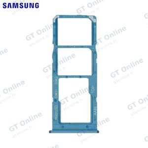 Tiroir SIM Original Samsung Galaxy A12 A125/Galaxy A12 Nacho A127 GH98-46124C Bleu
