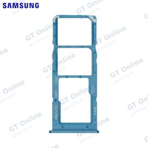 Tiroir SIM Original Samsung Galaxy A12 A125/Galaxy A12 Nacho A127 GH98-46124C Bleu