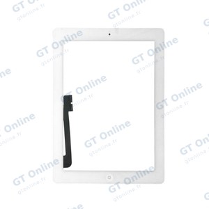 Tactile Apple iPad 3/iPad 4 A1416/A1430/A1458/A1459 Blanc