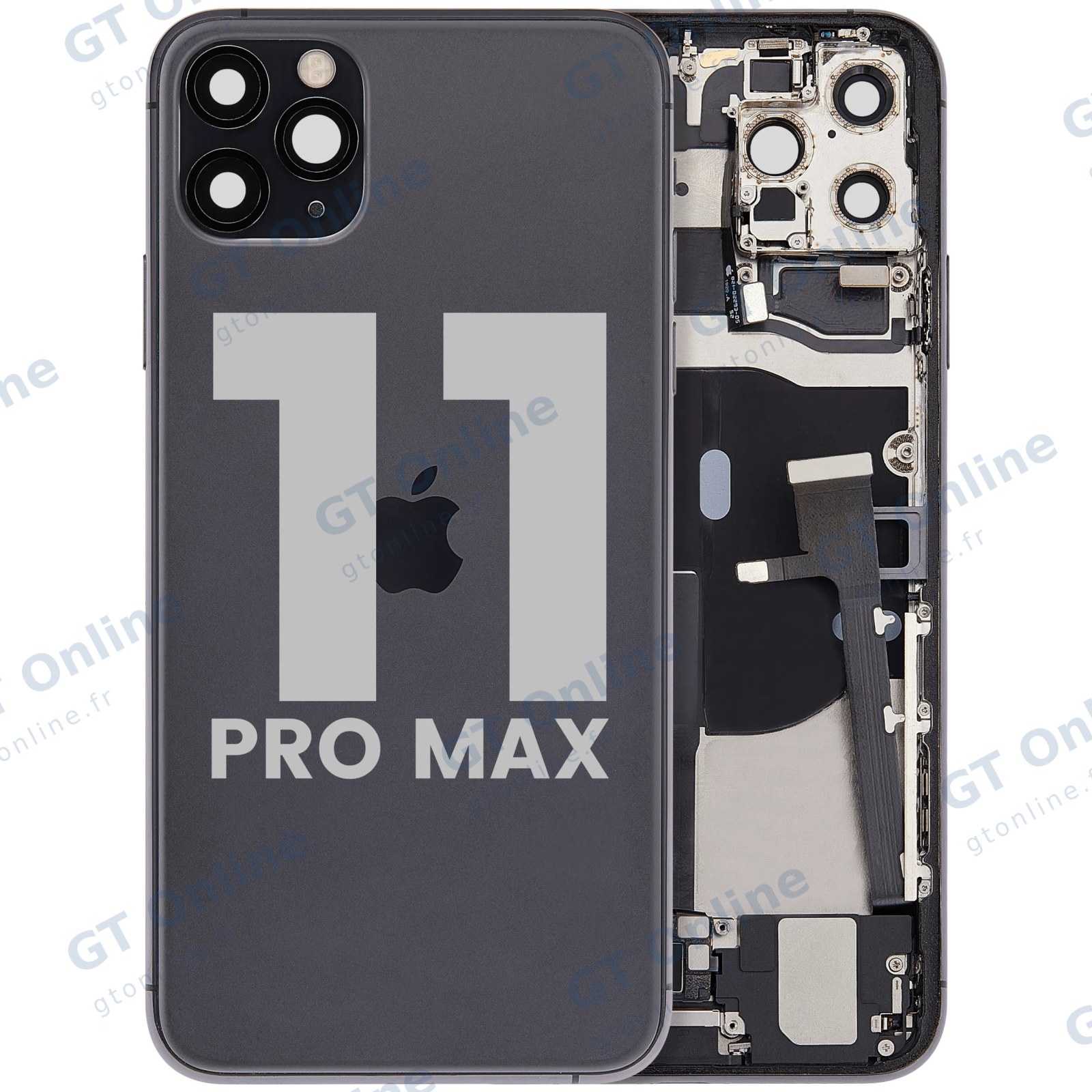 Châssis pour Apple iPhone 11 Pro Max (origine d'occasion — grade B, gris sidéral)