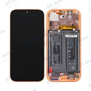 Bloc Écran Complet avec Châssis et Batterie Original Honor 600 5G 0235ATSP Orange