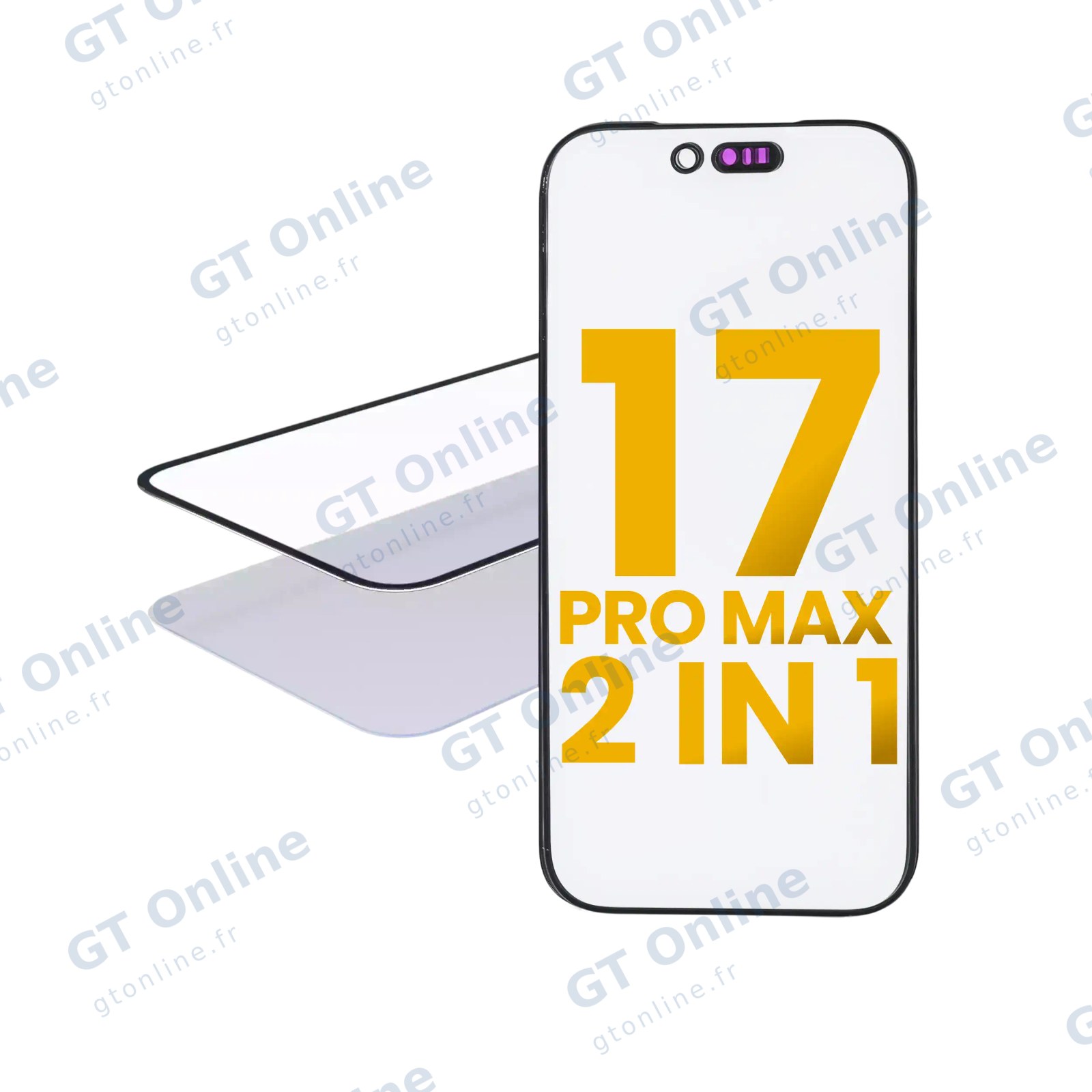 Vitre d’écran avec OCA pour Apple iPhone 17 Pro Max (lot de 2, OCA Master)