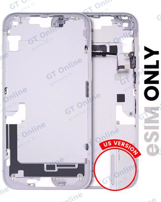 Châssis pour Apple iPhone 14 Plus (version US, origine d'occasion — grade B, violet)