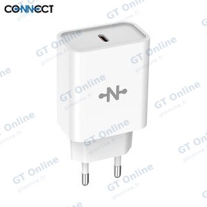 Chargeur Secteur USB-C CONNECT MC-CBC25W3 25W Blanc