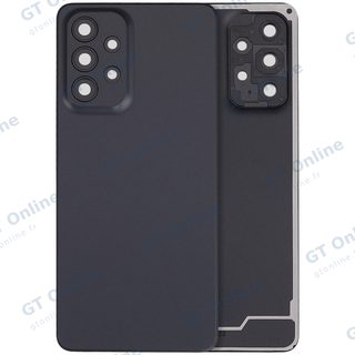 Vitre arrière pour Samsung Galaxy A33 5G (A336 / 2022) (sans logo, compatible premium, noir)