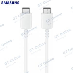 Câble Data USB-C vers USB-C Samsung EP-DW767JWE 25W 3A 1.8m GP-TOU021RFCWW Bulk Blanc