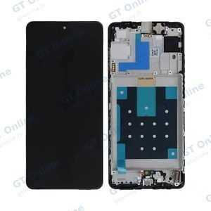 Écran Tactile Original Assembled avec Châssis Compatible Samsung Galaxy M55 5G M556 GH81-25791A Noir
