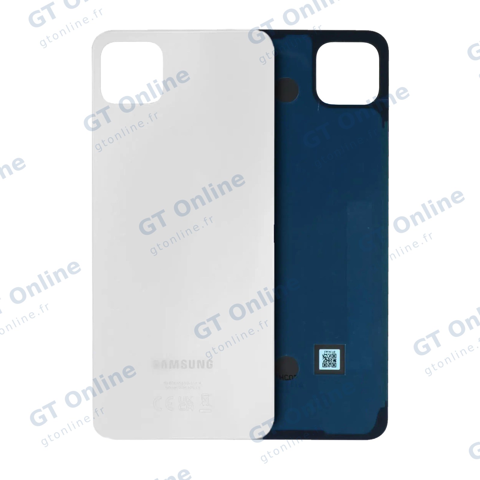 Vitre arrière pour Samsung Galaxy A22 5G (A226 / 2021) (pack service origine, blanc)
