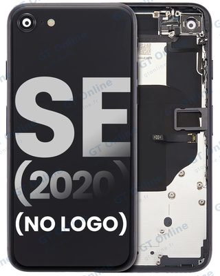 Châssis pour Apple iPhone SE (2020) (sans logo, compatible premium, noir)