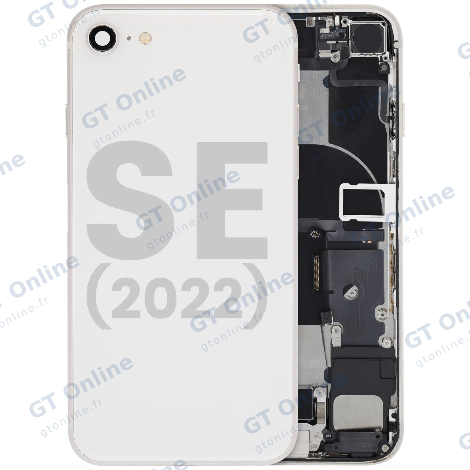 Châssis pour Apple iPhone SE (2022) (origine d'occasion — grade A, lumière stellaire)