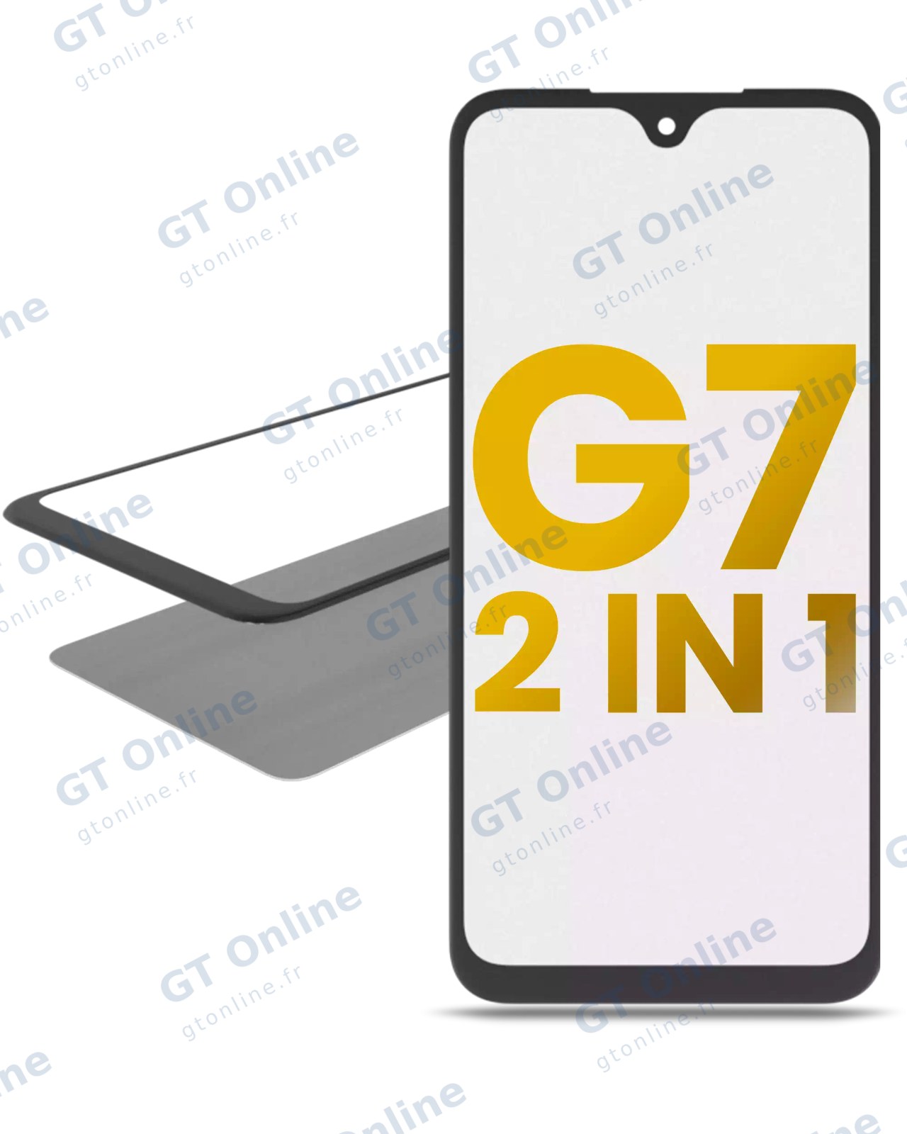 Vitre d’écran avec OCA pour Motorola Moto G7 (XT1962 / 2019)