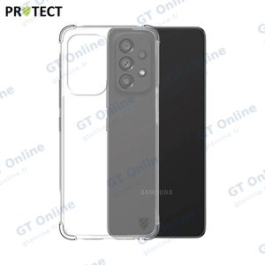 Pack de 10 Coques Silicone Renforcée PROTECT pour Samsung Galaxy A53 5G A536 Bulk Transparent