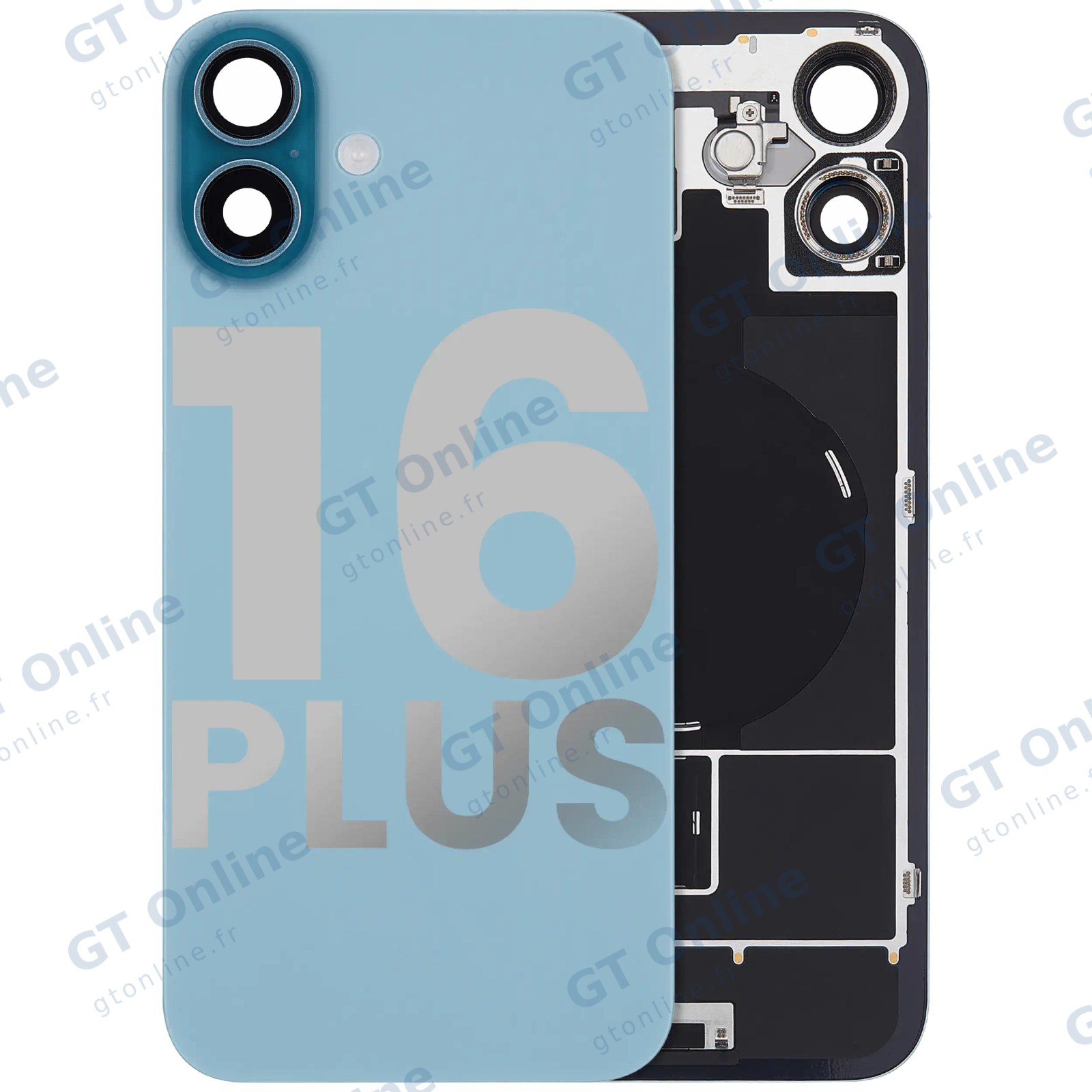 Vitre arrière pour Apple iPhone 16 Plus (origine d'occasion — grade B, turquoise)