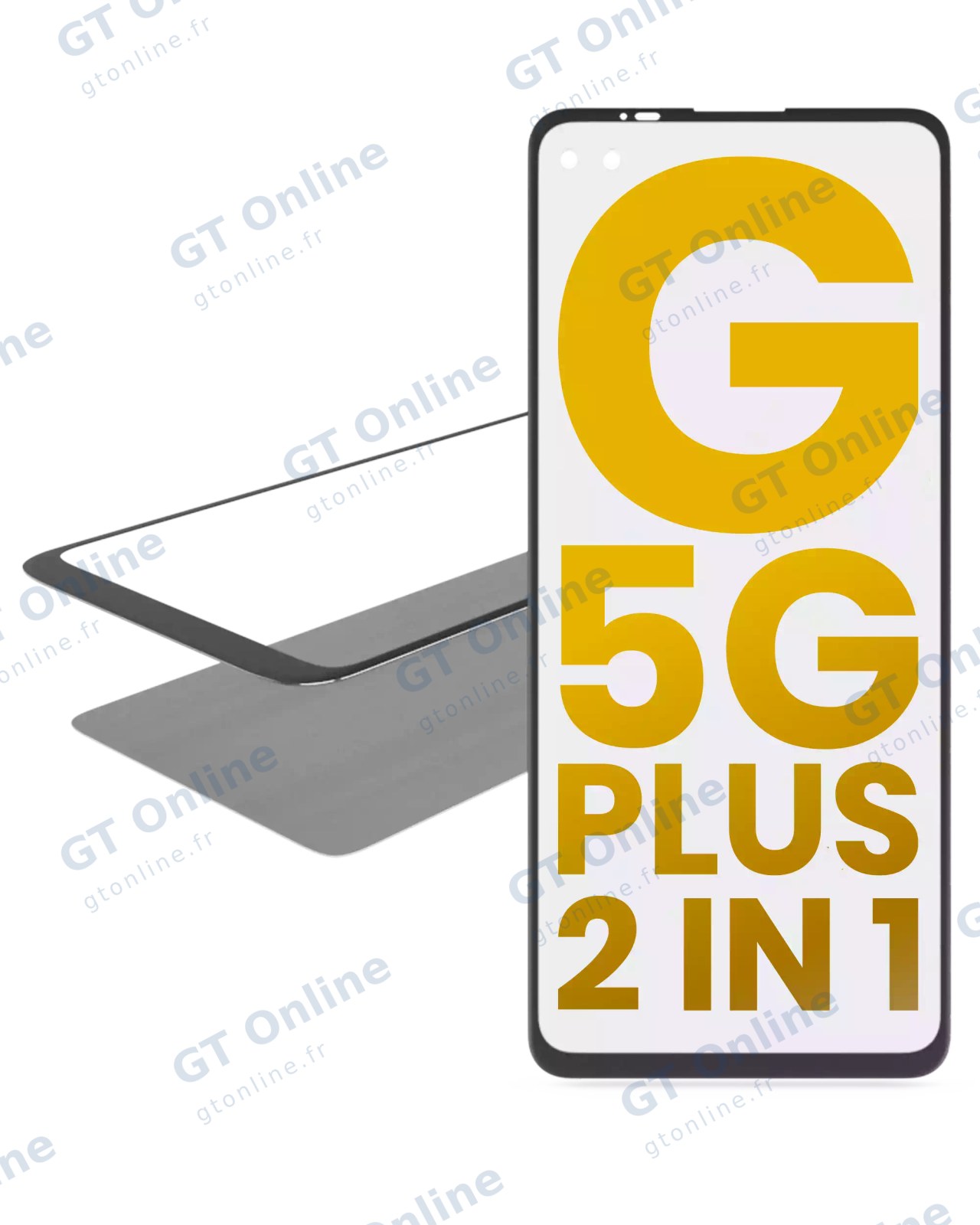 Vitre d’écran avec OCA pour Motorola Moto G 5G Plus (XT2075 / 2020)