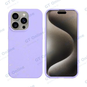 Coque Bambou Biodégradable PROTECT pour Apple iPhone 15 Pro (#5) Violet Clair