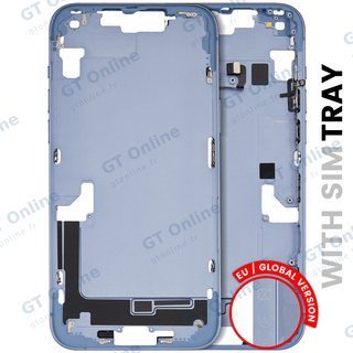 Châssis avec petits composants pour Apple iPhone 14 Plus (version EU, origine d'occasion — grade B, bleu)