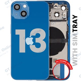 Châssis pour Apple iPhone 13 (version EU, origine d'occasion — grade A, bleu)