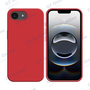 Coque Silicone Compatible pour Apple iPhone 16e (#14) Rouge